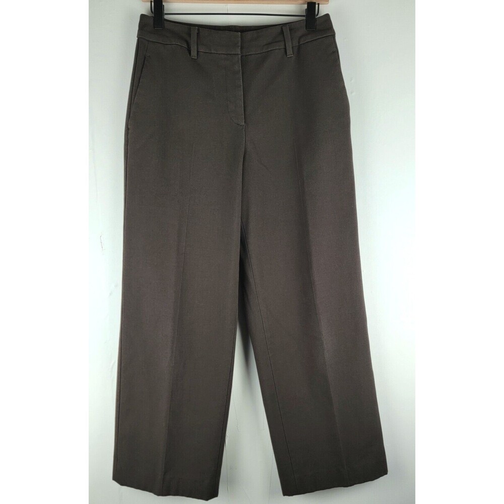 PLST JAPAN Womens Pants Brown Cropped Size L (28" x 27") Relaxed Fit High Rise